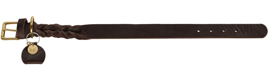 Hunter Sansibar Solid 65 Hundehalsbånd i læder - 52-59 cm