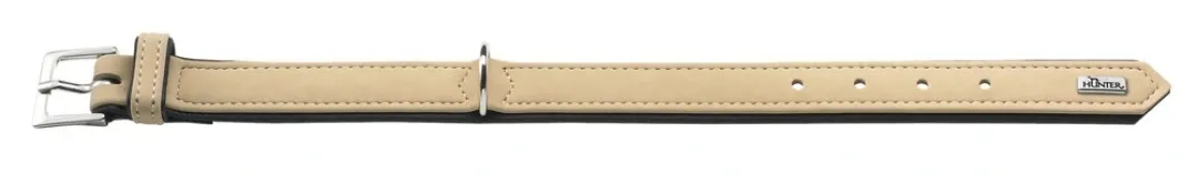 Hunter Softie hundehalsbånd beige 45 cm - 32-40 cm indstilling