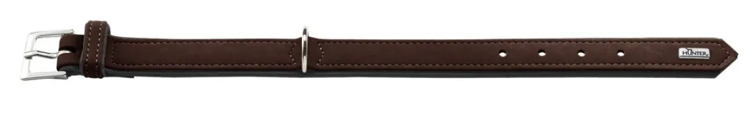 Hunter Softie hundehalsbånd brun 45 cm - 32-40 cm indstilling