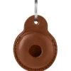 Hunter Viborg AirTag-holder Cognac - Elegant læderbeskyttelse til sikker sporing