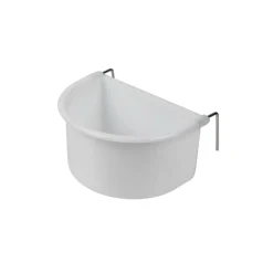Nobby Hvid Foderkop med metalkrog 225 ml