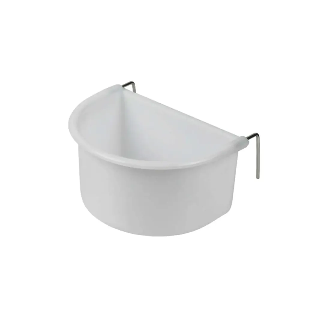 Nobby Hvid Foderkop med metalkrog 75 ml