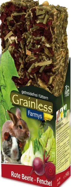 JR Farm ys Grainless Gnaverstænger Rødbede og Fennikel 140 g