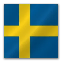 Julius K9 hundeskilt Svensk flag stor