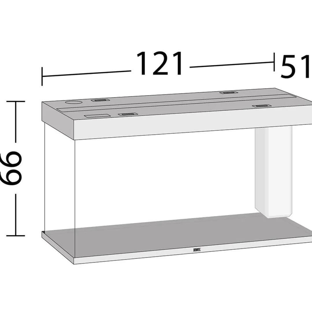 Juwel Akvarium Led Rio 350 Eg 121x51x66 cm 350 L