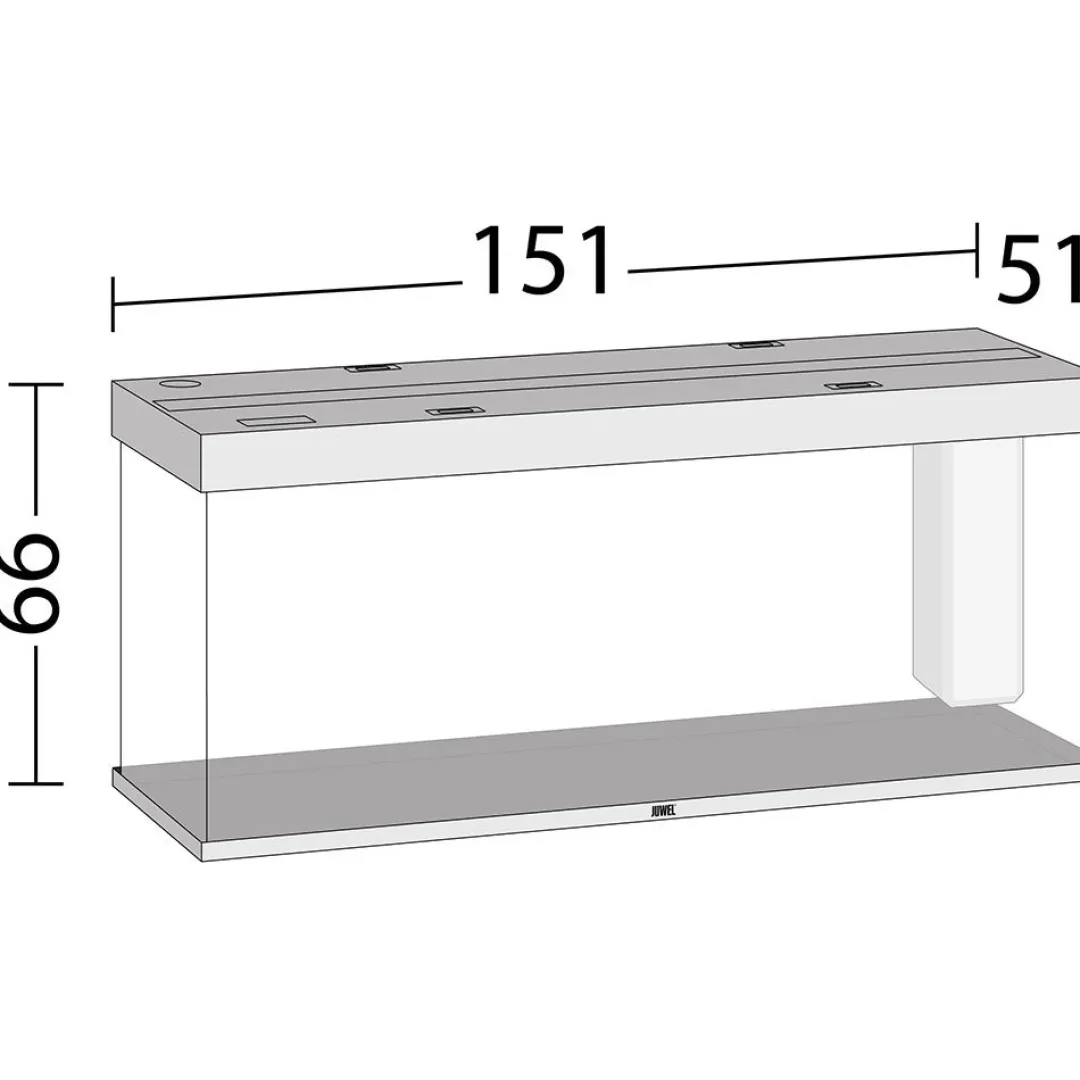 Juwel Akvarium Led Rio 450 Eg 151x51x66 cm 450 L