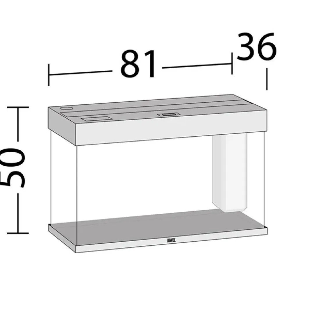 Juwel Akvarium Rio 125 Hvid