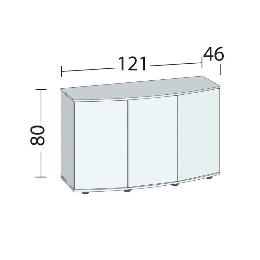 Juwel Akvarium Juwel Akv. Bord/skab Sbx 260 121x46x80 cm Vision 260 Liter Eg