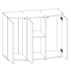 Juwel Akvarium Juwel Akv. Bord/skab Sbx 450 151x61x80 cm Vision 450 Liter Hvid