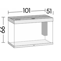 Juwel Akvarium Juwel Aquarium LED Rio 290 Liter Sort