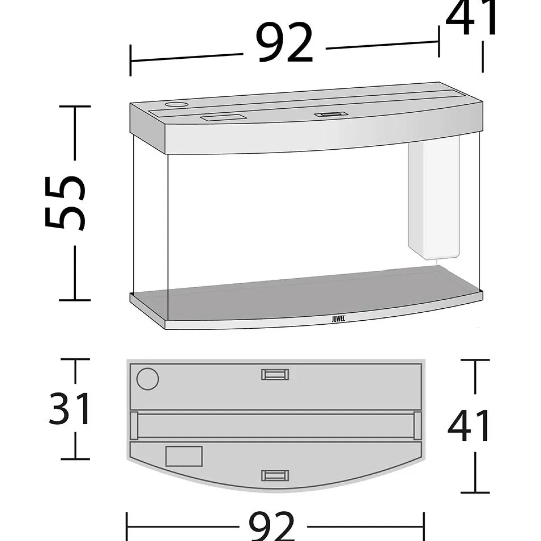 Juwel Akvarium Juwel Aquarium VISION 180 Hvid