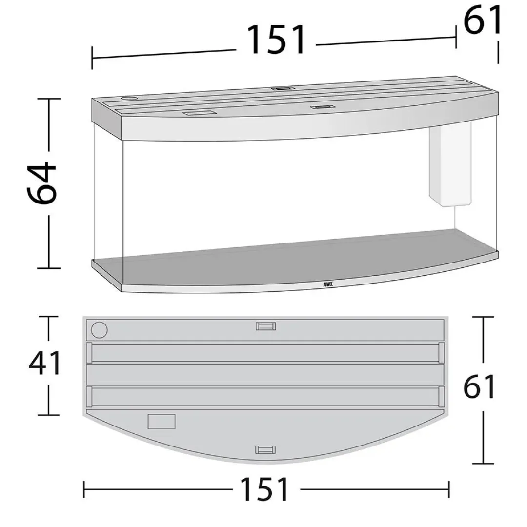 Juwel Akvarium Juwel Aquarium VISION 450 LED Eg