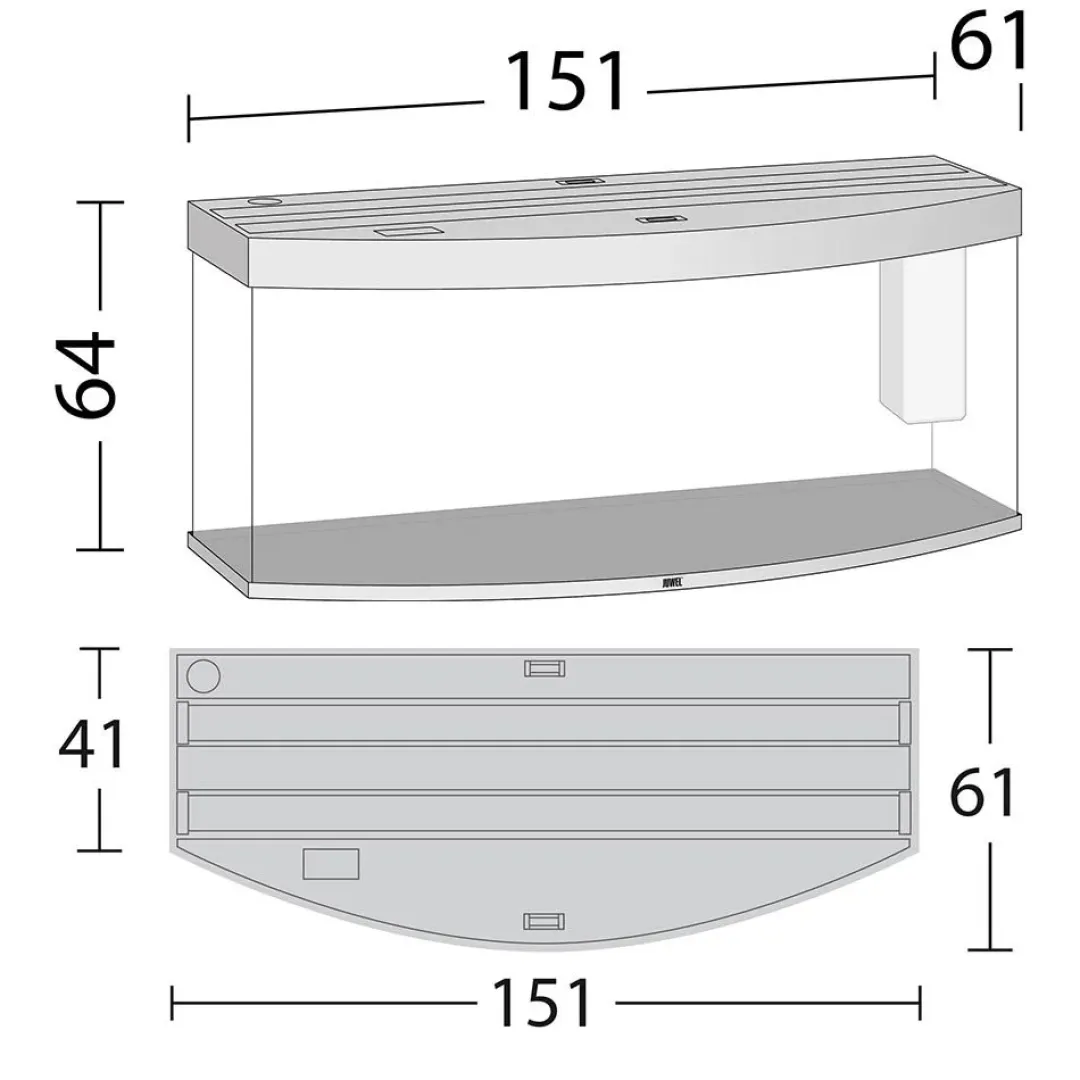 Juwel Akvarium Juwel Aquarium VISION 450 LED Hvid