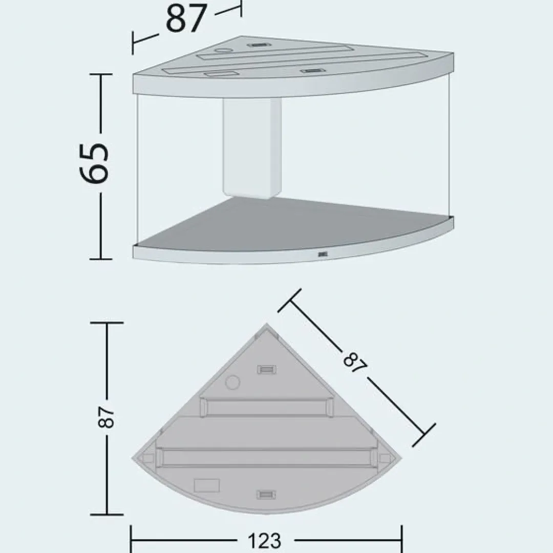 Juwel Akvarium Juwel Trigon 190 LED Eg Aquarium
