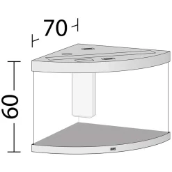 Juwel Akvarium Juwel Trigon 190 LED Sort Aquarium