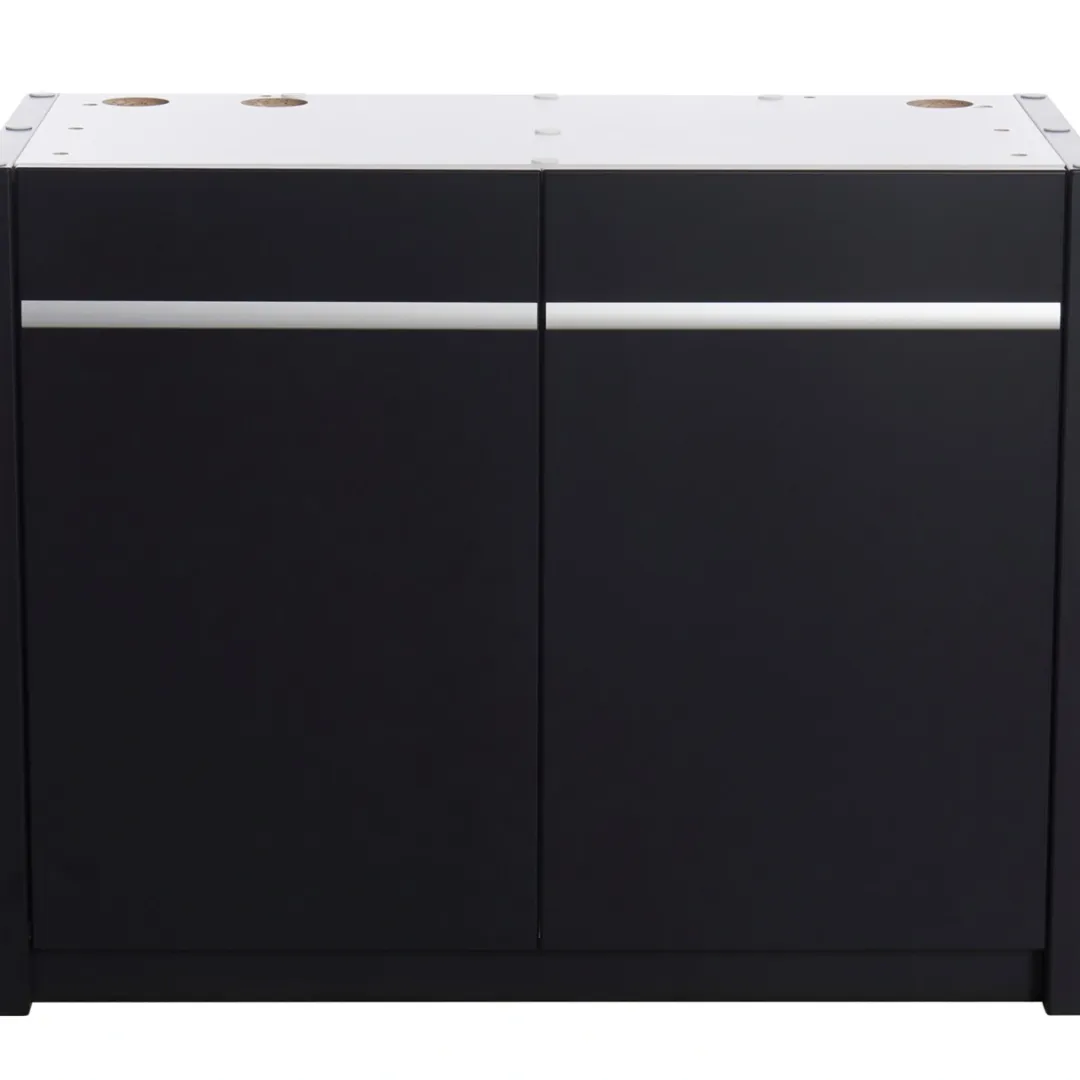 Akvastabil Kabinet 360 L 130x50x79 cm til MOVE i Sort