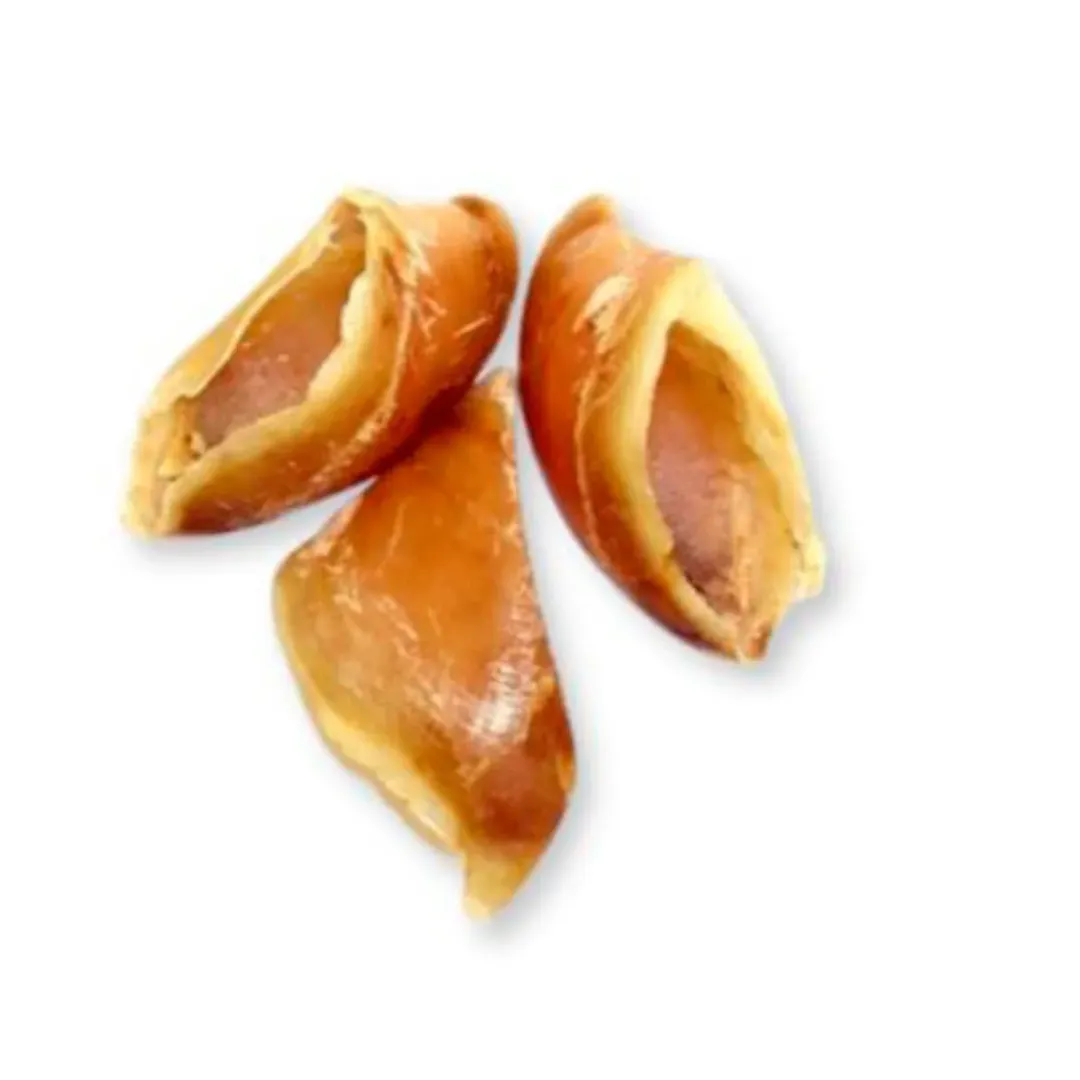 Snackit Kvalitetssnacks til hunde Kalveklove til hunde 10 stk - naturlige tyggeben