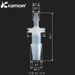 MiniZoo Kamoer rørstik 1 / 8'-1/4 '3,2 mm til 6,3 mm