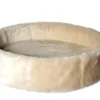 Kattens No. 1 Kattens no 1 Rund hylde med kant med plys 2 sider Ø 50 cm Cream