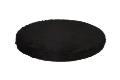 Kattens No. 1 Kattens no 1 rund hylde med plys 1 side Ø 50 cm Sort
