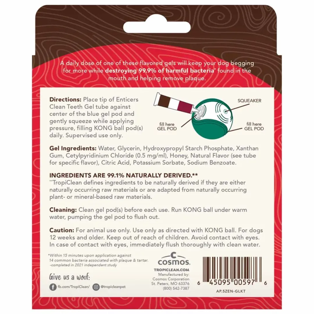 Kong Dental Ball gel refill 3 pack