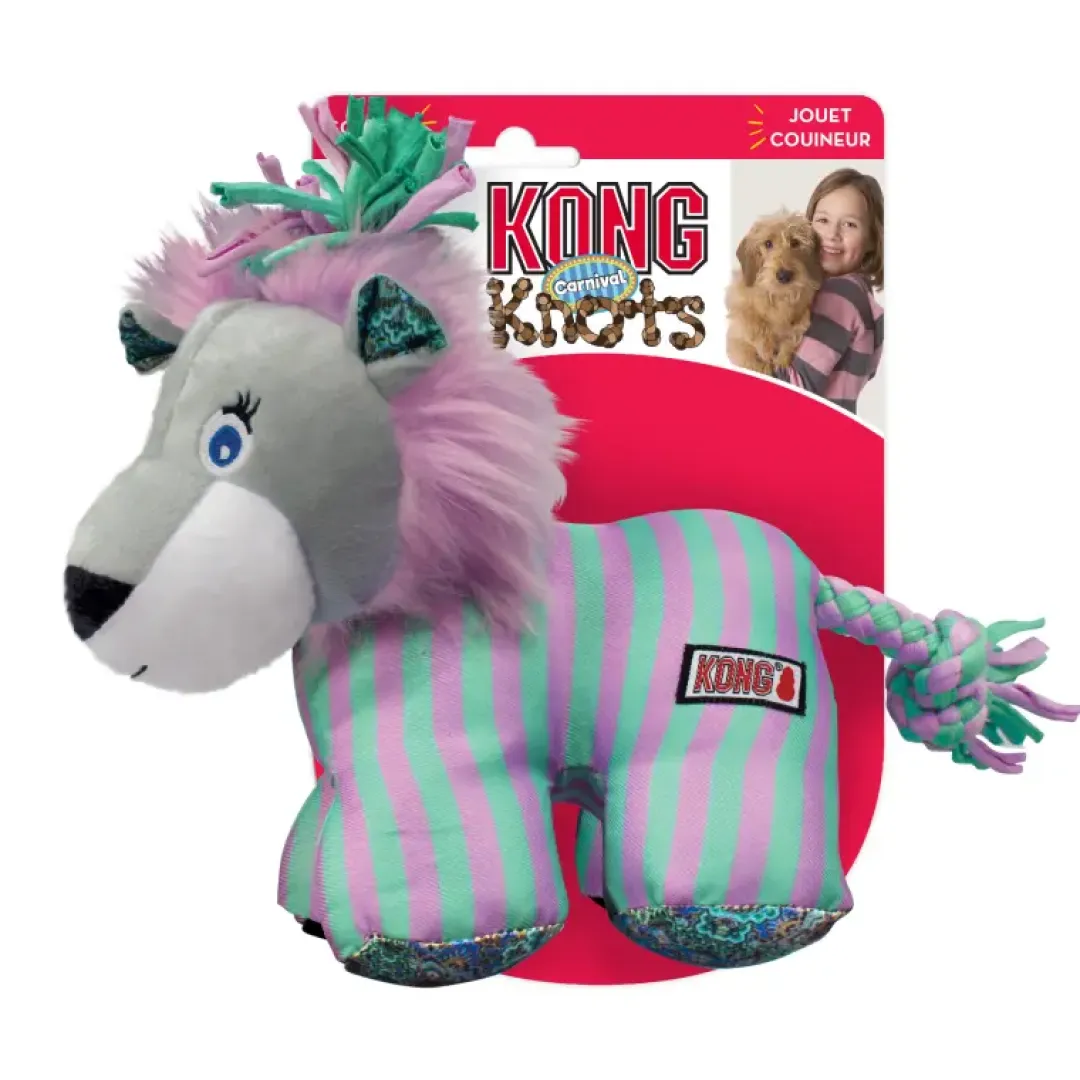 Kong Knots Carnival Lion Hundelegetøj S/M - bamse med reb