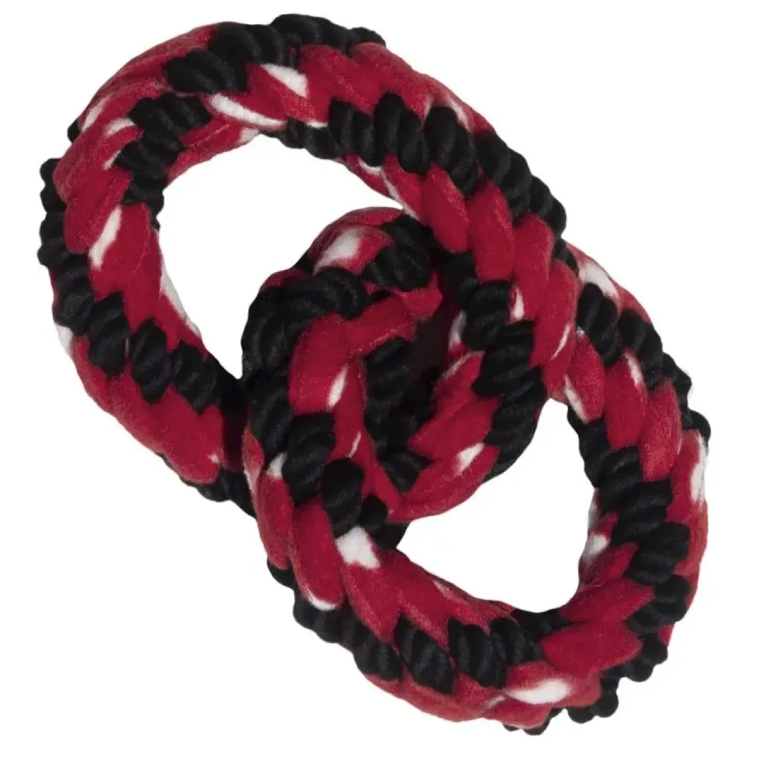 Kong Signature Reb Dobbelt Ring 23 cm Flerfarvet - hundelegetøj