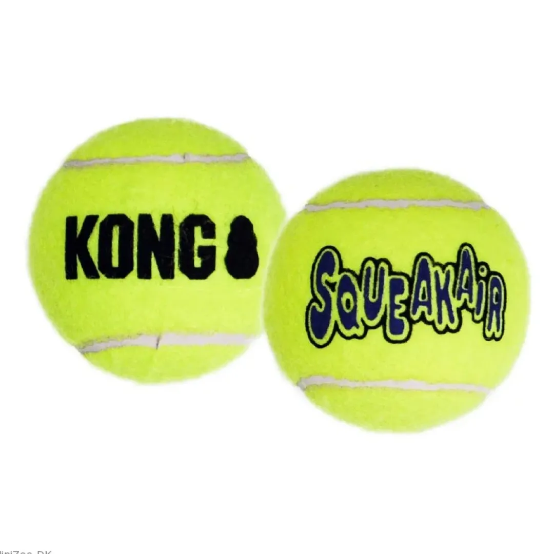 Kong Tennisbold Stor 8 cm med pivlyd - robust hundebold
