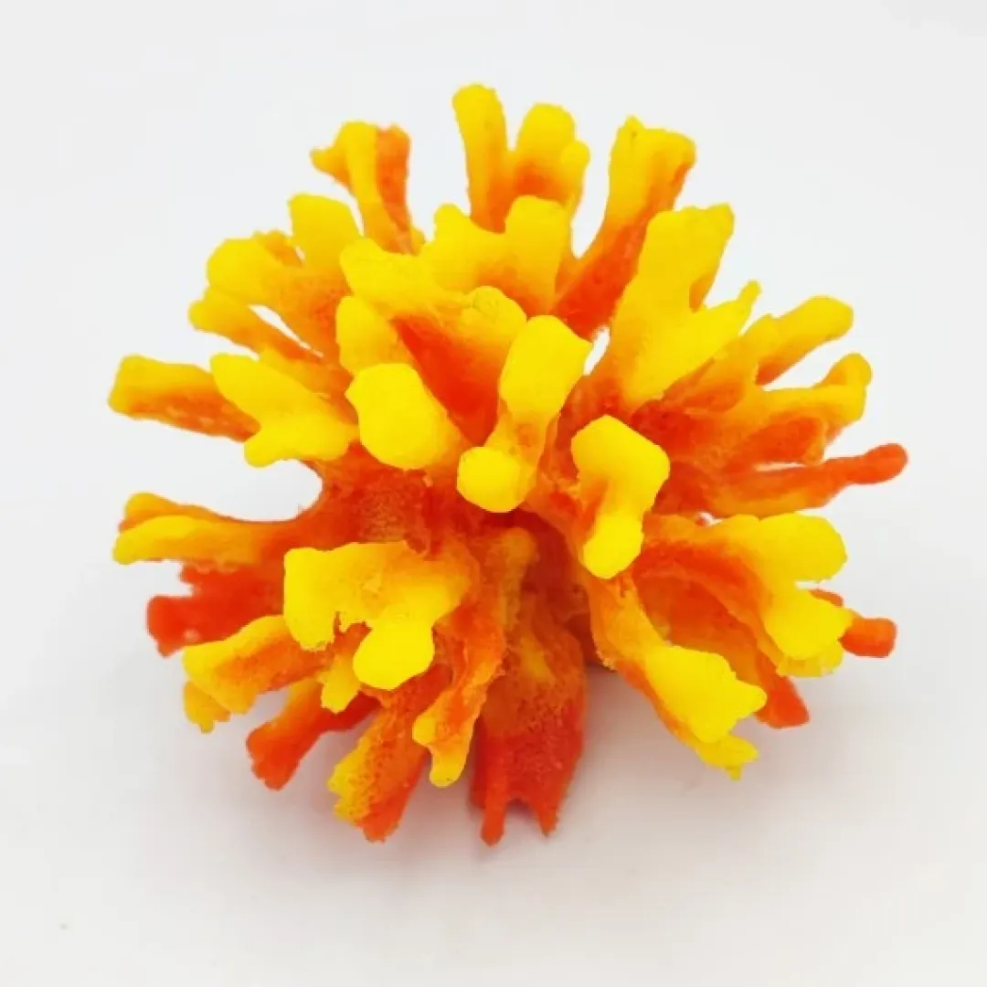 Blau - Aquaristic Kunstig koral Pavona cactus (Orange) 12x12x10 cm