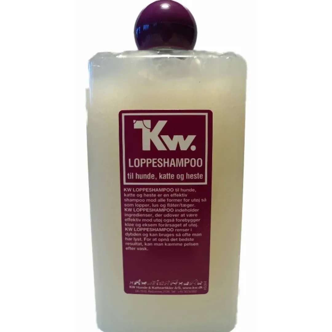 KW Hunde og Katteartikler KW Loppeshampoo 500 ml