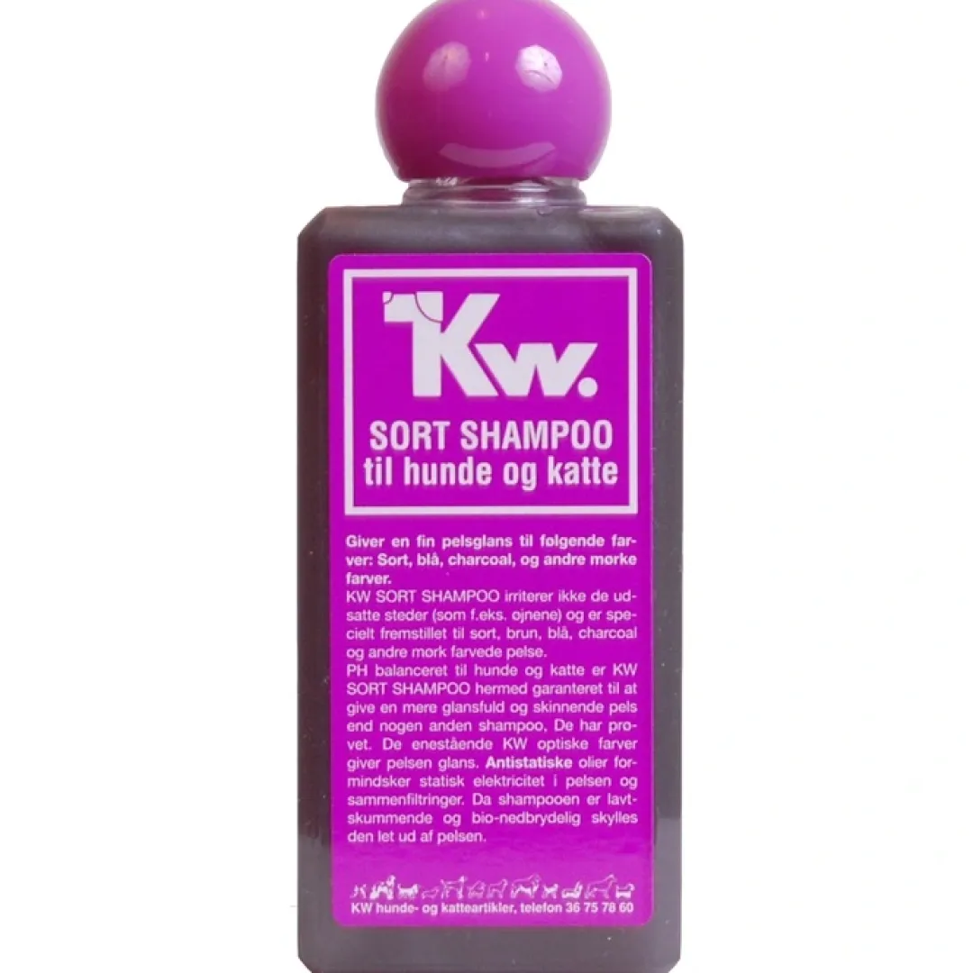 KW Hunde og Katteartikler KW Sort Shampoo 200 ml
