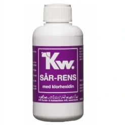 KW Hunde og Katteartikler KW Sår rens med klorhexidin 100 ml