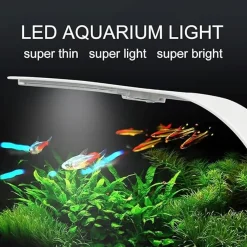 Aqualight LED lampe 10 Watt X5 hvid - Superslim lys til nanoakvarier