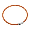 Flamingo LED Visio Light Halsbånd Orange 20-70 cm - Opladeligt og tilpasset synlighed
