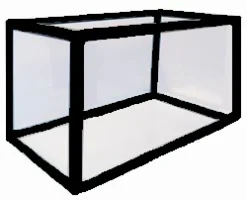 MiniZoo Sort aluminiums akvarie 1120 liter.