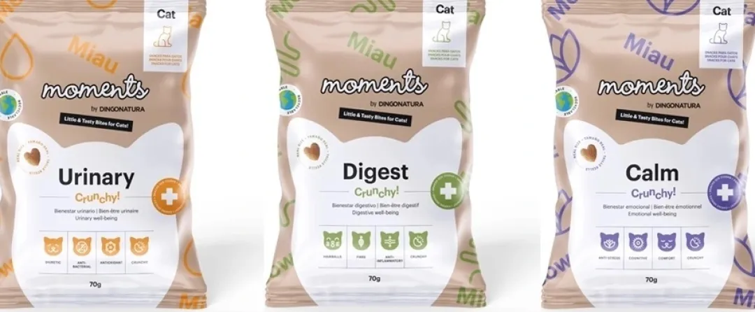 Natura Diet Super premium Hunde & kattefoder Moments Cat Digest snack 70 g