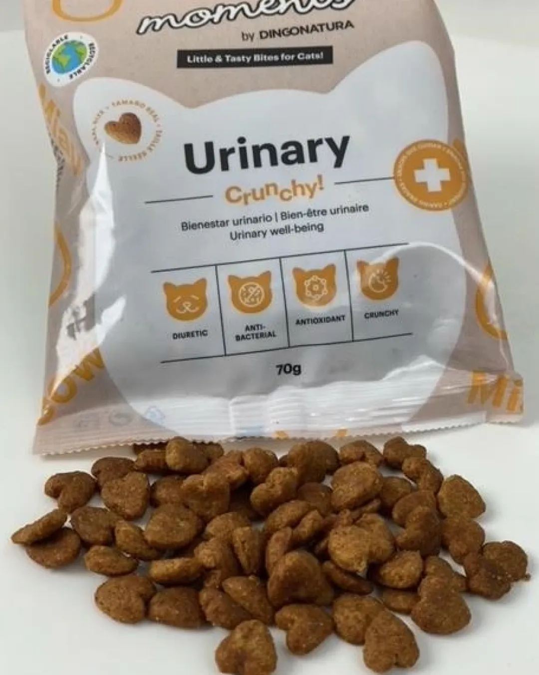 Natura Diet Super premium Hunde & kattefoder Moments Cat Urinary snack 70 g