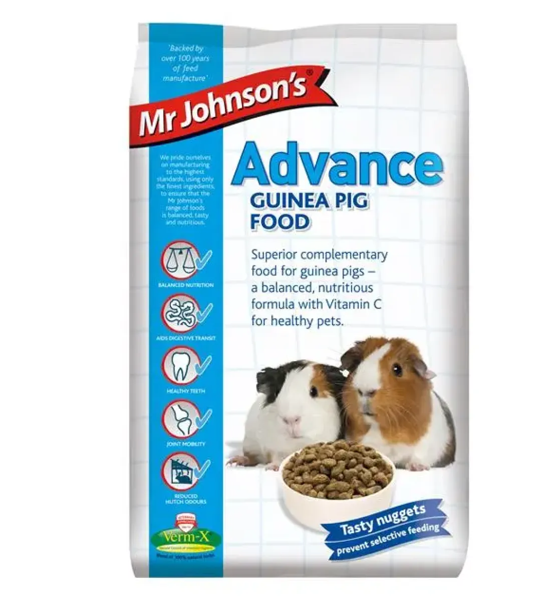 Mr Johnson - kvalitets gnaverfoder Mr Johnson Marsvinefoder Advance Guinea Pig 3 kg