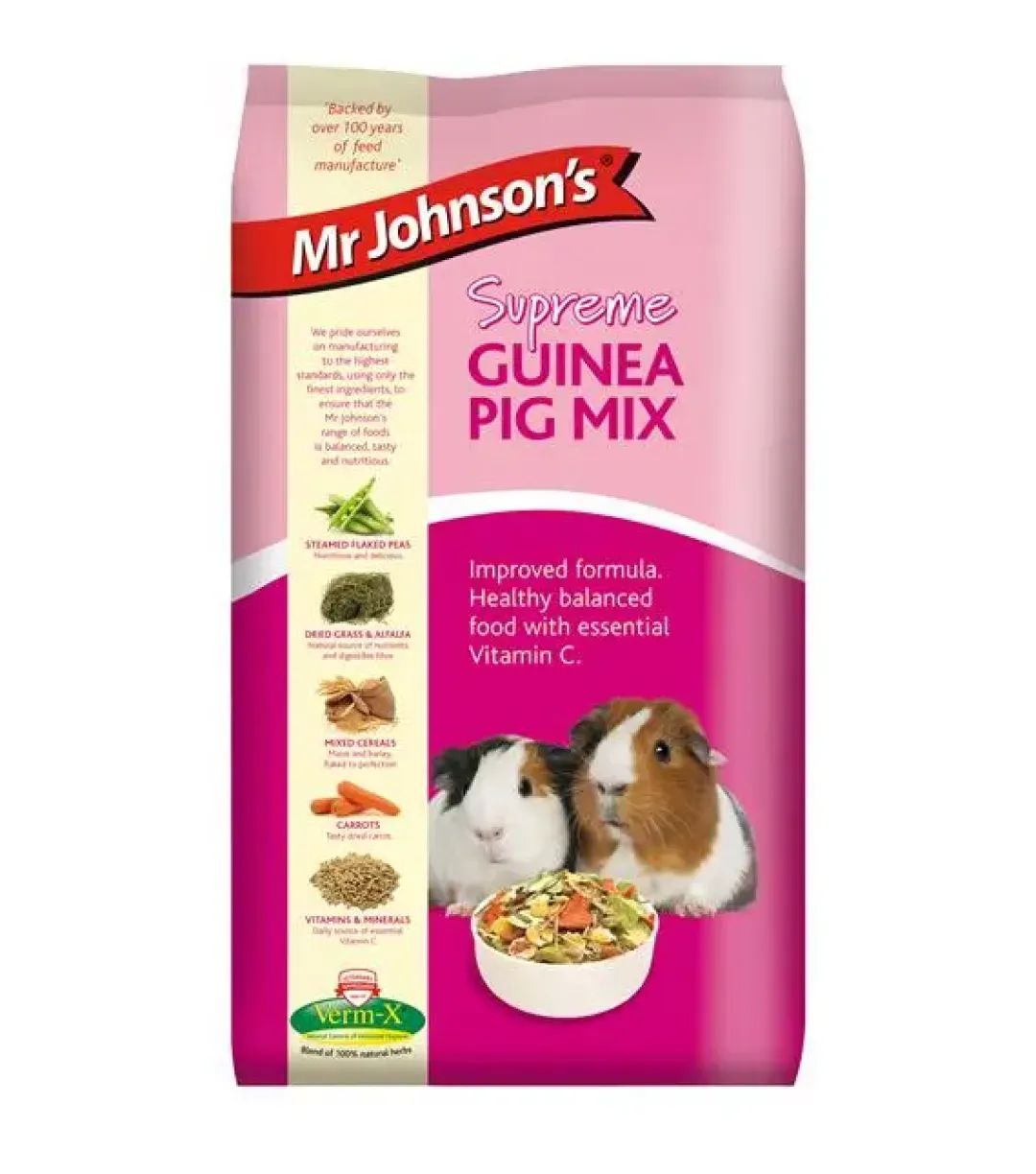 Mr Johnson - kvalitets gnaverfoder Mr Johnson Marsvinefoder med C-vitamin 900 g