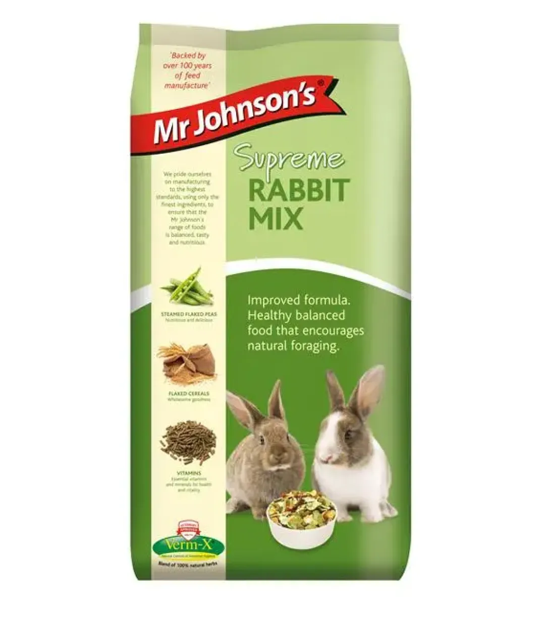 Mr Johnson - kvalitets gnaverfoder Mr Johnson Supreme Kaninfoder Mix 2,25 kg