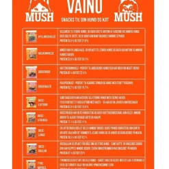MUSH VAINU Hundesnack Kyllingehalse 220 g - naturlige tyggeben til hunde