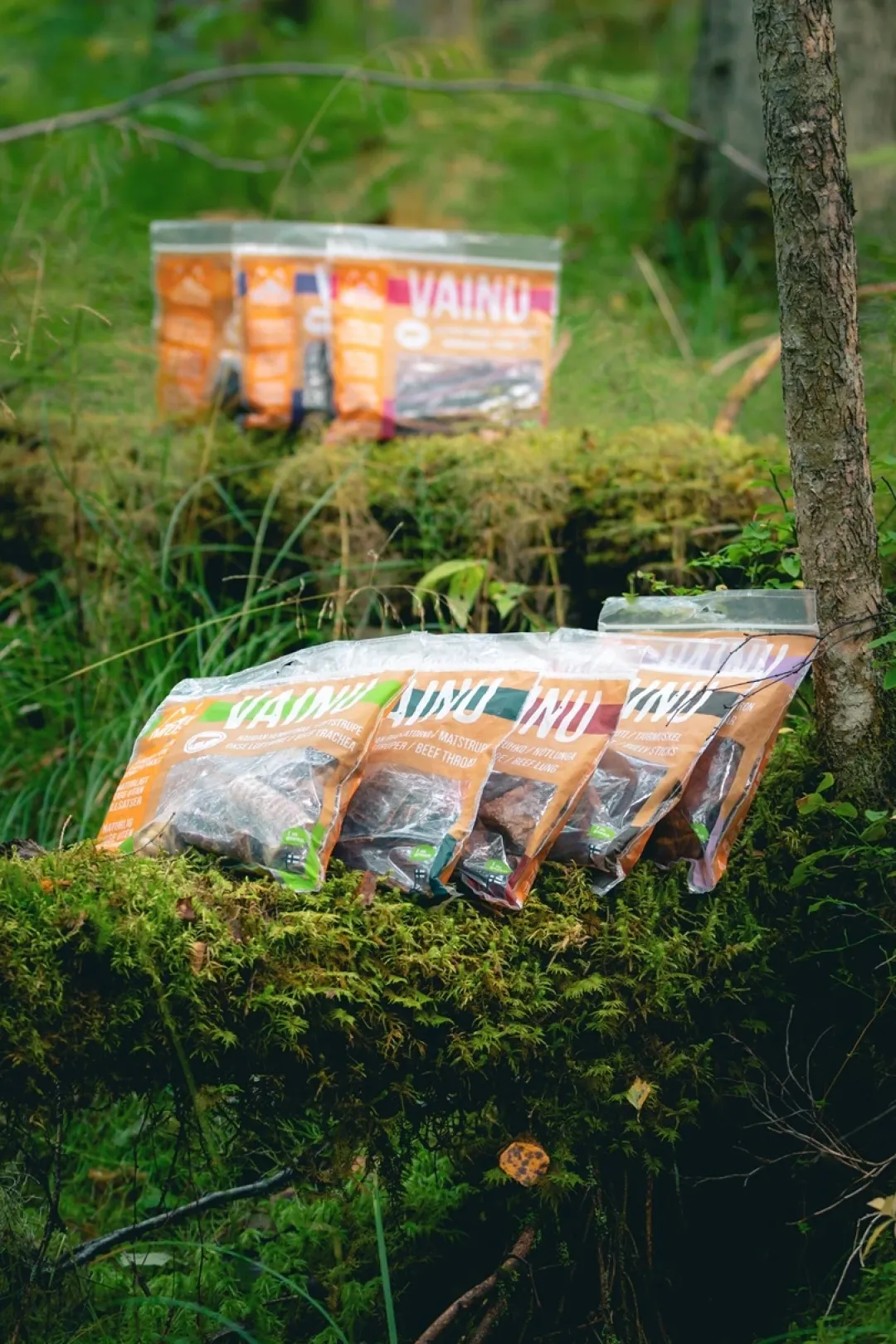 MUSH VAINU Hundesnack Okselunge 140 g - naturlige træningssnacks
