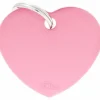 My Family Hundetegn Basic Hjerte pink stor