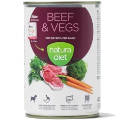 Natura Diet Super premium Hunde & kattefoder Natura Diet Adult Hund Bøf Vådfoder 400 g - naturligt hundefoder