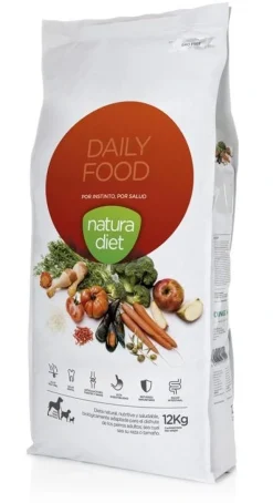 Natura Diet Super premium Hunde & kattefoder Natura Diet Daily Hundefoder 12 kg - Naturligt og afbalanceret tørfoder til hunde