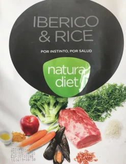 Natura Diet Super premium Hunde & kattefoder Natura Diet Iberico og Ris Hundefoder 12 kg - Naturlig ernæring til hunde