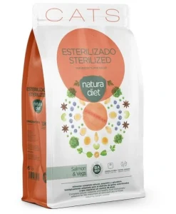 Natura Diet Super premium Hunde & kattefoder Natura Diet Kattefoder Adult Sterilised Laks 1,5 kg - til steriliserede katte