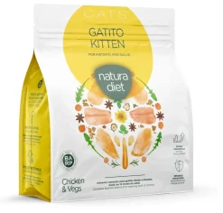 Natura Diet Super premium Hunde & kattefoder Natura Diet Kattefoder Killing Kylling 400 g - naturligt tørfoder til killinger