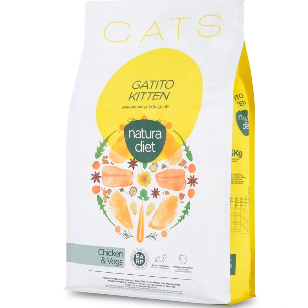 Natura Diet Super premium Hunde & kattefoder Natura Diet Kattefoder Killing Kylling 3 kg - komplet tørfoder til killinger
