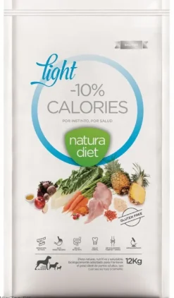 Natura Diet Super premium Hunde & kattefoder Natura Diet Light -10% kalorier hundefoder 12 kg - tørfoder til steriliserede hunde